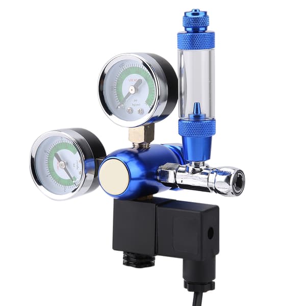 220V G5 8 Akvarium CO2 Regulator Backventil Bubbelräknare med Magnet