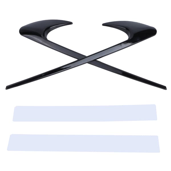 Bogstavsbadges Side Fender Sticker Elektroplettering Piano Bagning Sort Passer til Benz E63S