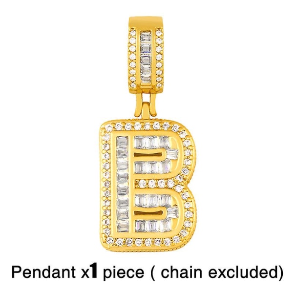 Hängsmycke Vintage Zircon Letter Modesmycken Ac8723 I(excluding chains)
