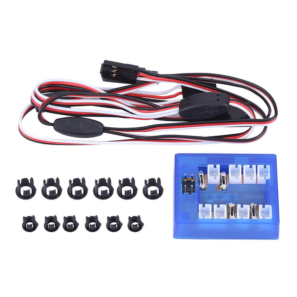 RC Bil 1/10 LED Lys System Kit - Simulerede Blinklys Lamper RC-Tilbehør