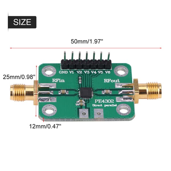 PE4302 Numerisk Kontroll Demper Parallell Umiddelbar Modus 1MHz til 4GHz