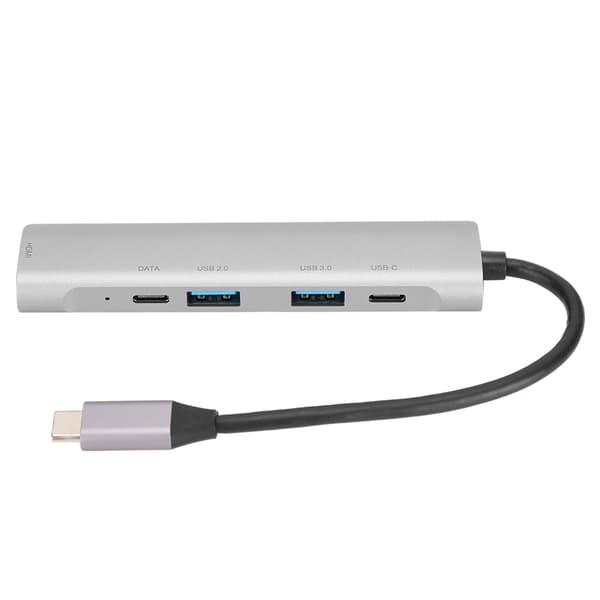 5-i-1 USB C Hub HDMI 4K 2K 30Hz TV-projektor Videoadapter USB 3 0 2 0 Dokkingstasjon