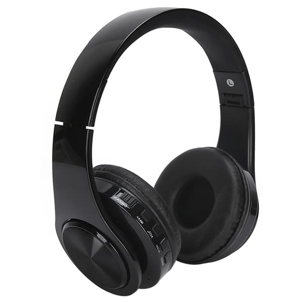 Bluetooth 5.0 Trådløse Over Ear Stereo Headset med Mikrofon Sort