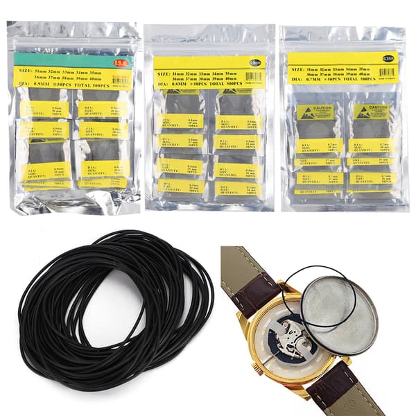31mm 40mm Klocka O-ring Packning Tätningsgummidelar 0.7mm 0.8mm 0.9mm
