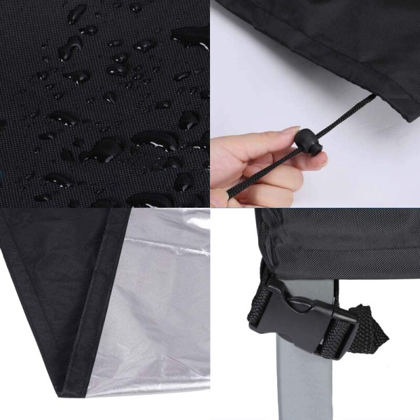 Trädgårdsmöbelöverdrag Vattentäta kuböverdrag Möbelöverdrag Cover Heavy Duty Oxford 87*87*77cm