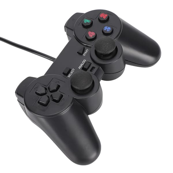 USB-kabel Kablet Dobbelt Vibrationsspilcontroller til Laptop