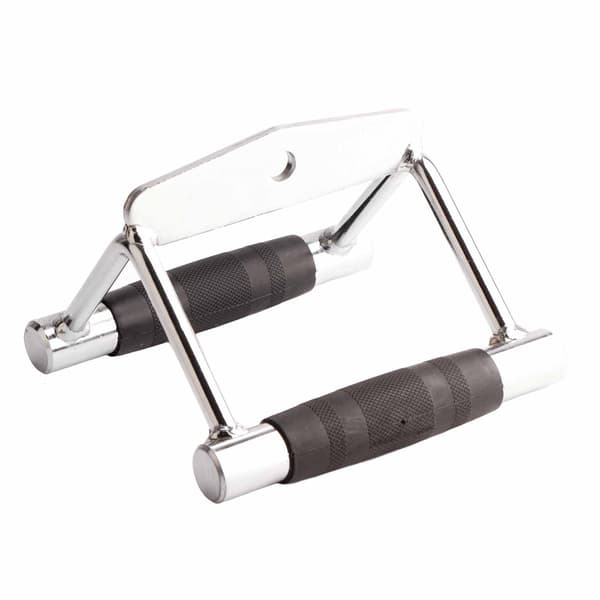 Fitness Triceps V Bar Press Ned Stang Rustfritt Stål Gummigrep