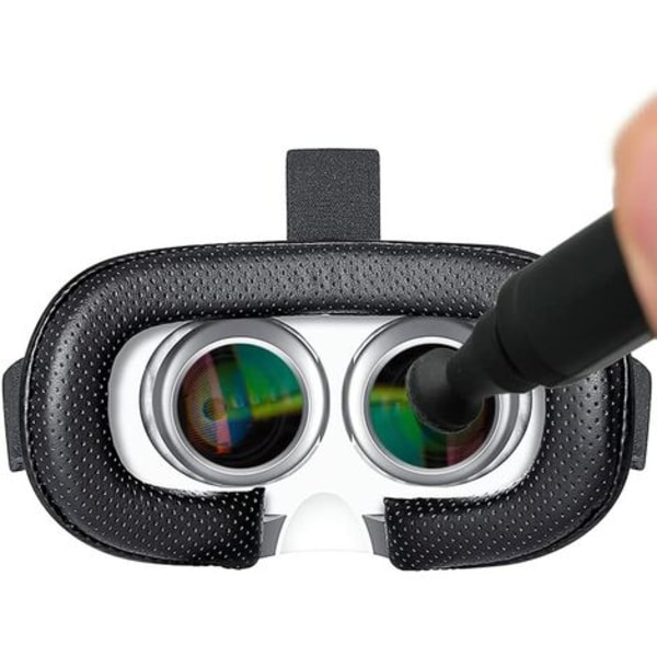 2 STK linserensepen med børste til DSLR-kameraer, VR-headset, droner, teleskoper, mikroskoplinser (dobbelt hovedkulhydrat