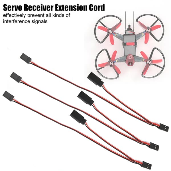 3 stk RC Bil Helikopter Servo Mottaker Forlengelsesledning Kabel RC Tilbehør