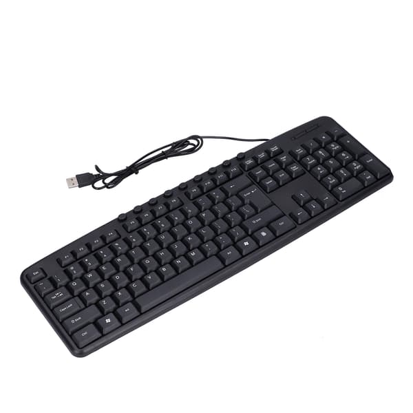 USB Stationær Bærbar Computertastatur Mus Combo Kabel Tilbehør til Hjemmekontor