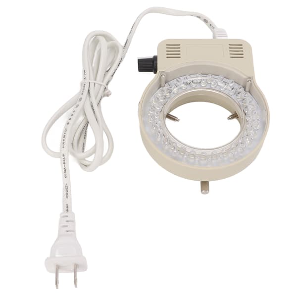 Justerbar mikroskop LED Illuminator Ring Lyskilde - US Stik (100-240V)