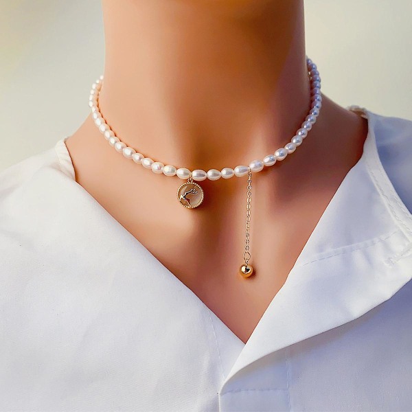 Halsband Pearl Tofsar Tjejer&#39; Modesmycken Ac3212 A441