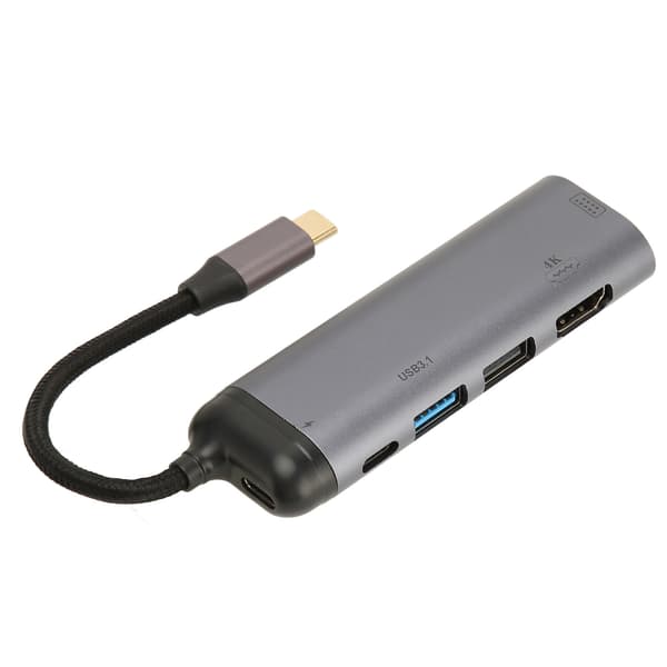 Type C Docking Station Multifunktionel Type C til PD100W USB3.1 USB2.0 Type C2.0 4K Type C Hub til Laptops PC