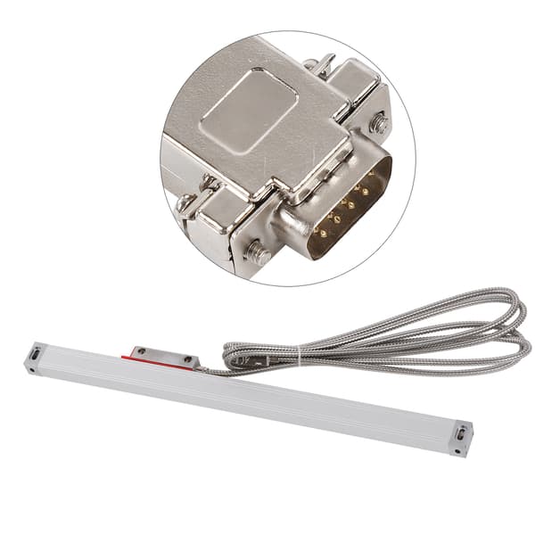 Svarv Lineaarinen asteikko TTL 1μm Digitaalinen lukupää Encoder Korkea tarkkuus DB9-liitin DC5V 300mm