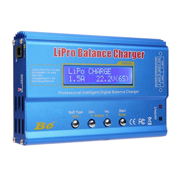 80W Digital LCD Balanselader for LiPo NiMH RC Batterier