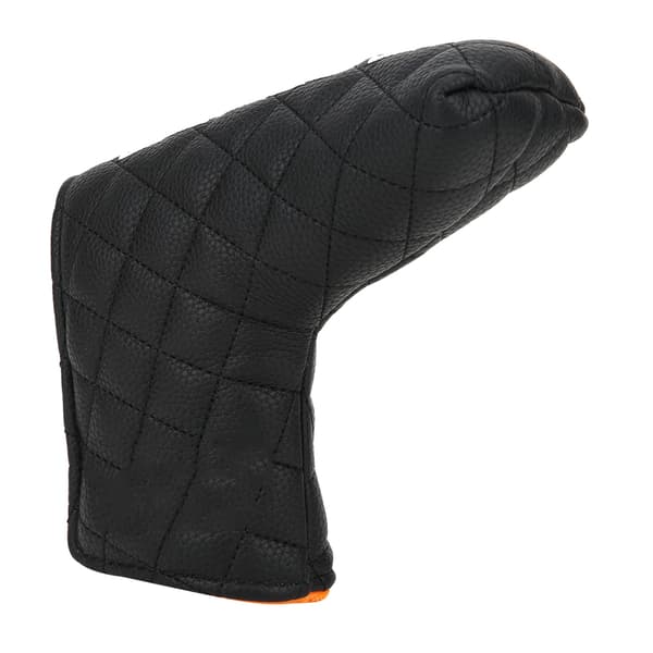 Magnetisk Golf Putter Headcover Vandtæt PU L Form Sort