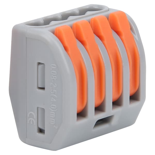 50 stk. Push Wire Connector Mini Hurtig Kompakt Terminalblok Parallel PCT-214