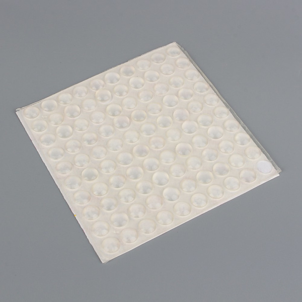 Selvklæbende silikonefødder til møbler, 100 stk., 8x2,5 mm