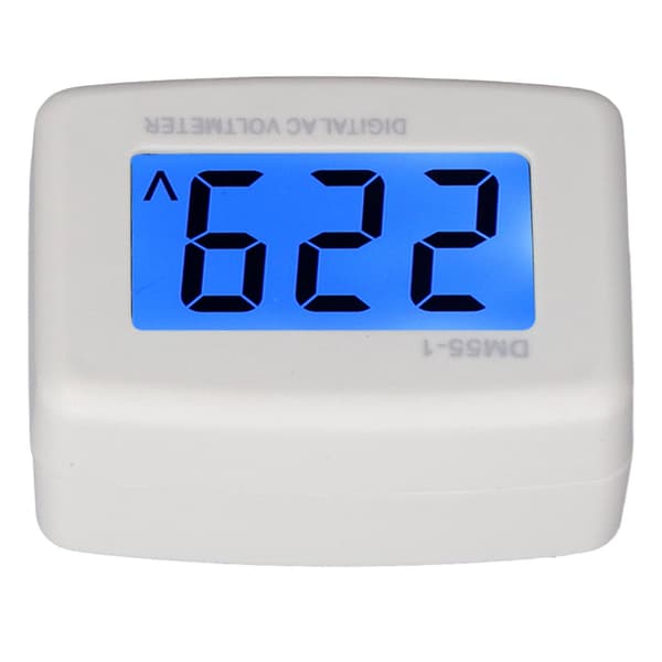 DM55 1 Digital Voltmeter Lettlest LCD Hjemmespenningsmåler 80 300V US Plugg