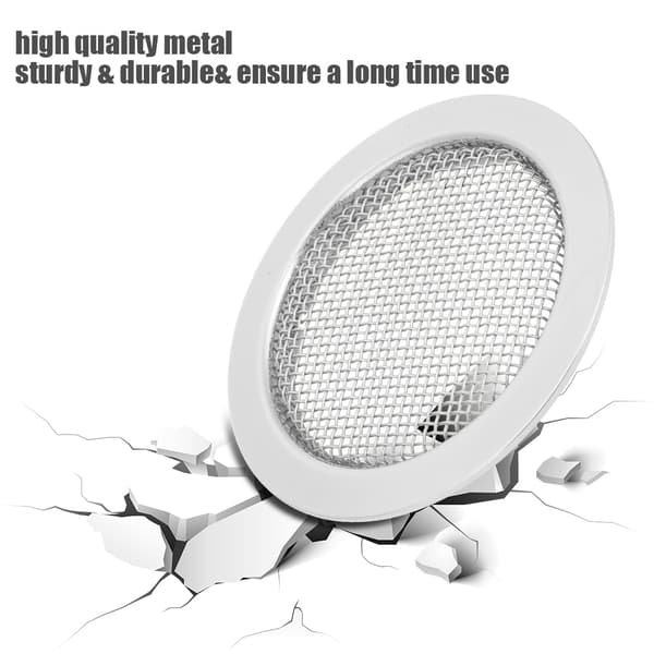 2 st Silver Metall Resonator Gitarr Ljudhål Skydd Insatser Skärm för Dobro Delar