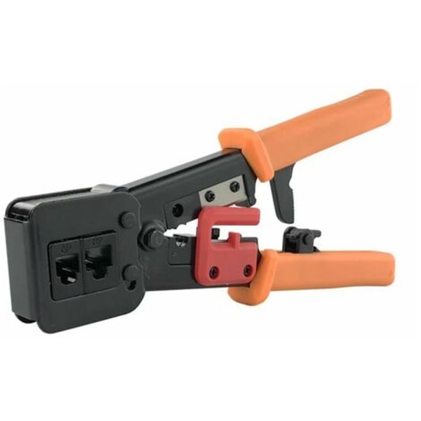 RJ45 Crimptång Crimpverktyg för RJ11/RJ12 nätverks- och telefonkablar - 3-i-1 Modular Telecom Crimp Tool Net