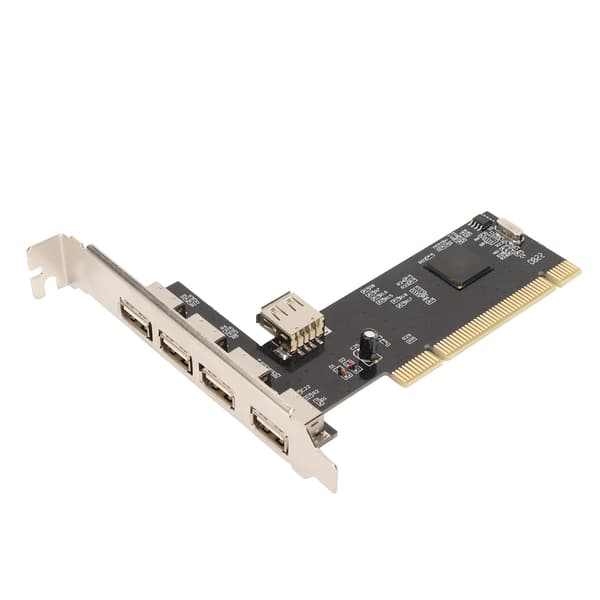 PCI til USB2.0 Intern Utvidelseskort 5 Port 480Mbps Plug and Play 4 Eksterne 1 Intern PCI Utvidelse til USB Adapter Hub