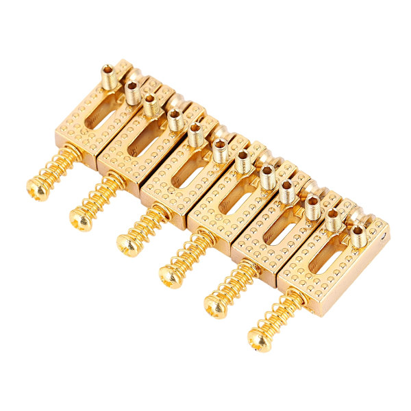 6 st Guld Gitarr Roller Stall Sadel Reparationsdelar