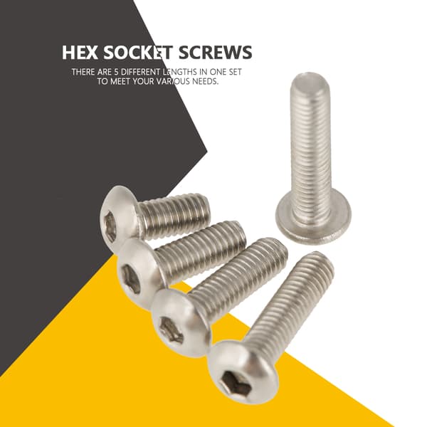 400 stk. M3 304 Rustfritt Stål Pan Head Hex Skruesett