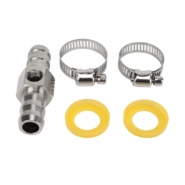 Rostfritt stål 304 Bränsletryckssensoradapter 12,7 mm ID 1/2 tum Högpresterande gummi