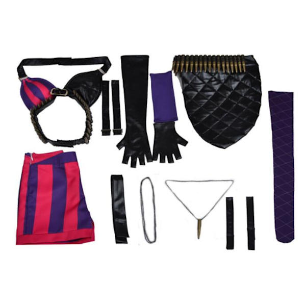 League of Legends Jinx-kostumedragt (S)
