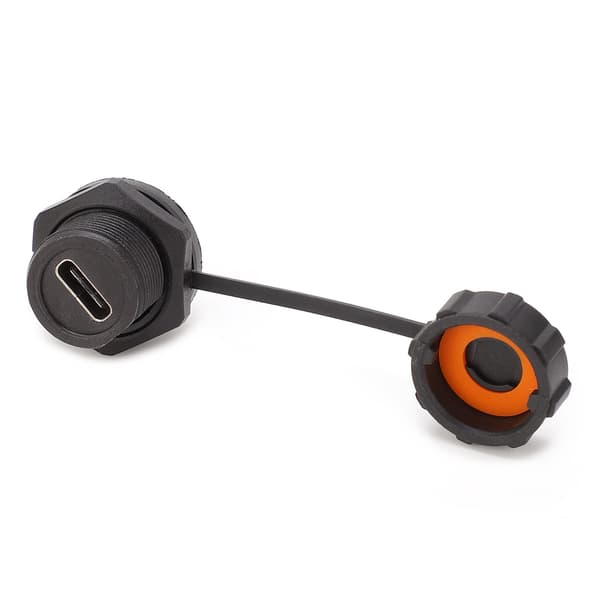 Vandtæt USB-stik med gevind, hunpanelmontering, industrielt tilbehør E10TPC TF F