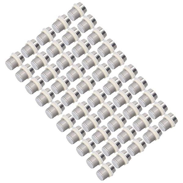 50 stk. 10 mm rund forkromet plastik LED-holder til lamper