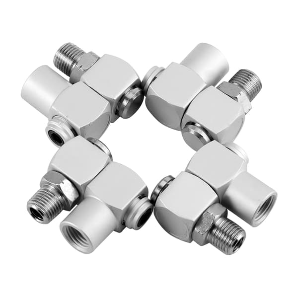 Universal Adaptersett for Luftsslange i Aluminium, 1/4\"