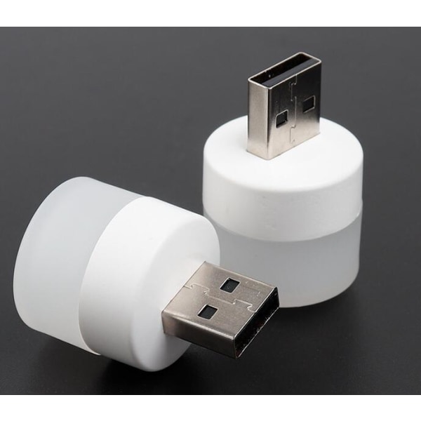 GroupM White Light USB yövalo, LED-pöytälampun lataus