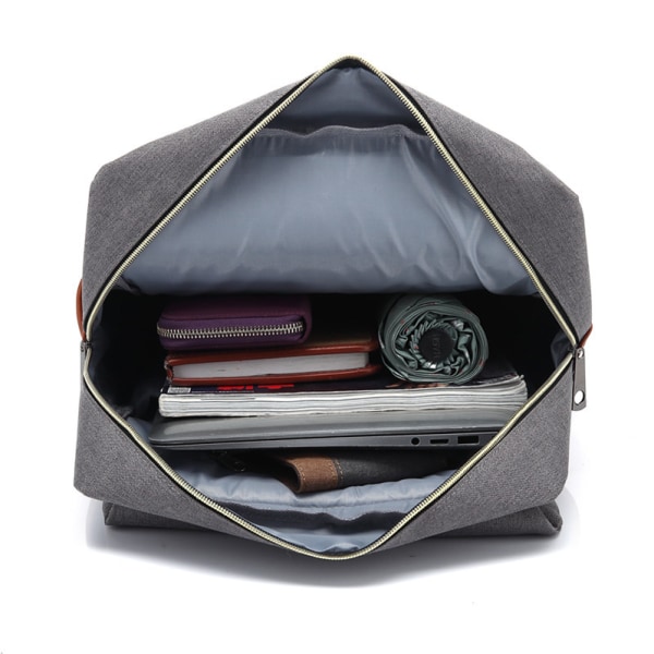 Smal bärbar ryggsäck, vintage rivsäker affärsväska för Travel College School, Casual Daypacks för män kvinnor, passar Macbook upp till 14 tum