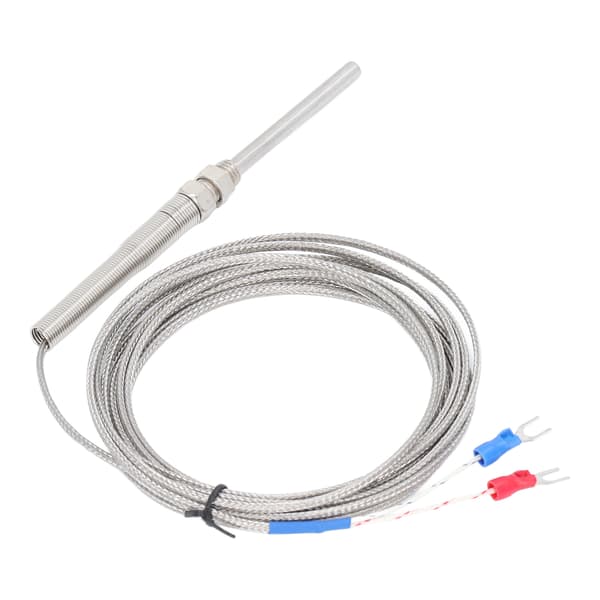BERM K Typ Termoelement Temperatursensor Skärmad Sond Detektor Mätare 50mm 3 Meter