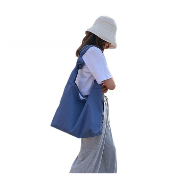 Stor størrelse Indkøbstaske Håndtasker Crossbody Dame Casual Chic Cross Taske Til Rejse Daglig Brug Blå