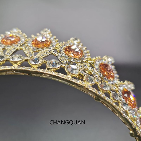 Krone Ornament Brude Bryllup Tilbehør Simple Legering Diamant-besat brudekjole smykker