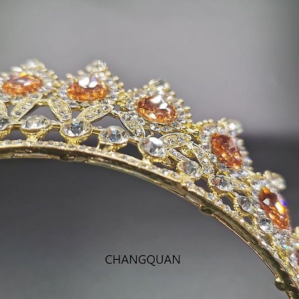Kronprydnad Bröllopstillbehör Enkel Legering Diamond-studded Brudklänning Smycken