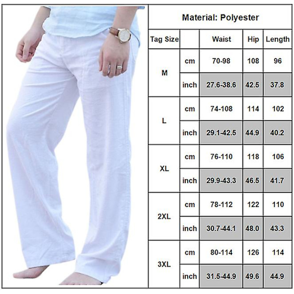 Miesten joustavat casual White M