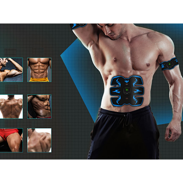 Lazy maveplaster, fitness maveplaster, smart mave og tynd talje, hjemmefitness enhed ((engelsk) gul enkelt mave),