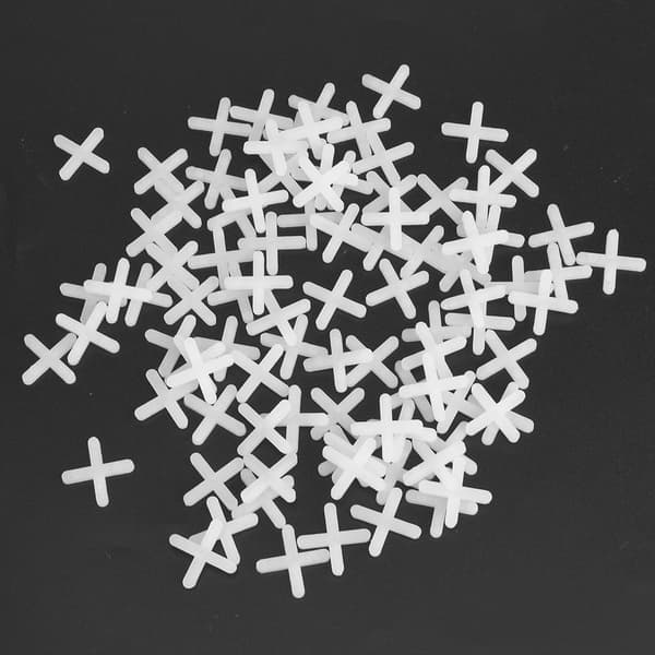 2000 stk. Keramiske flisavstandsstykker Kryss Plast Gjenbrukbart Nivelleringssystem 3mm