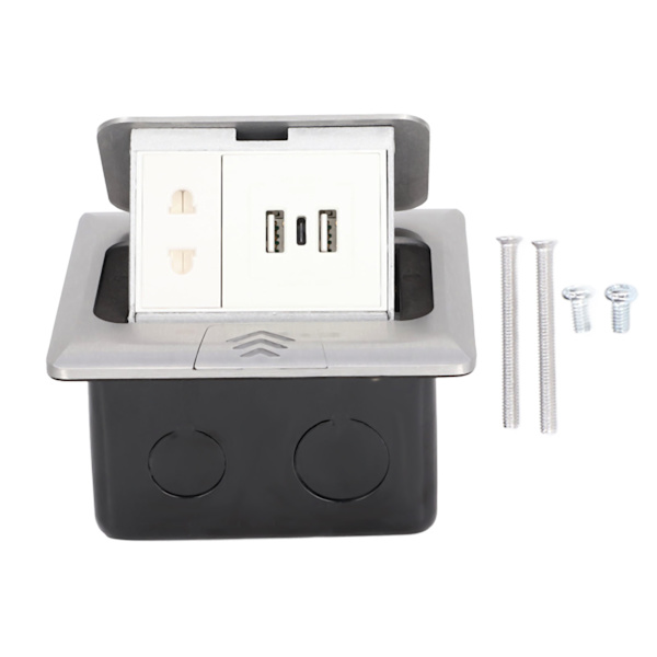 Pop Up Dæmpende Skrivebordsstik Type C Dobbelt USB-interface Amerikansk Standard