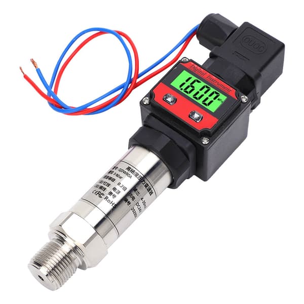 Digital LCD silikontrycksändarsensor 24V DC 4-20mA 0-800Kpa hög noggrannhet