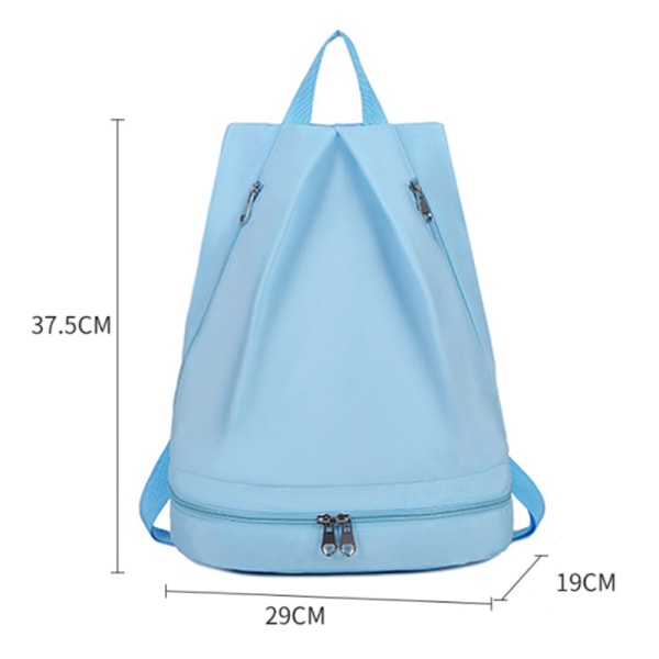 Gym Backpack Waterproof Backpack With Shoe Compartment blue
