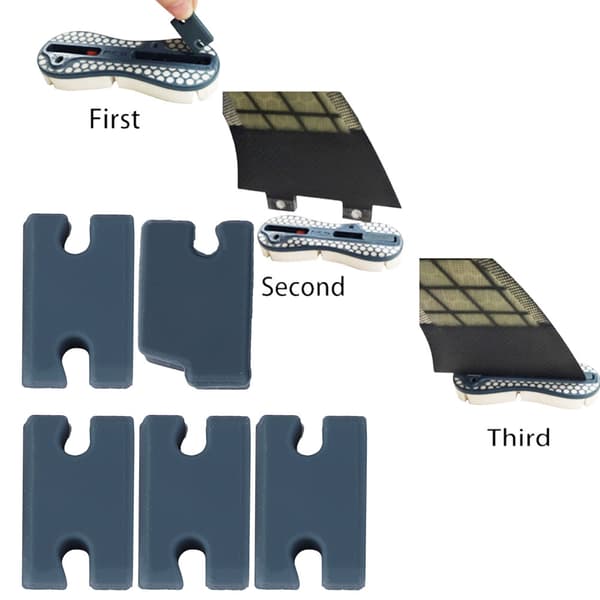 5-delars PVC-kompatibelt Tab Infill Surfboard Tillbehörsset