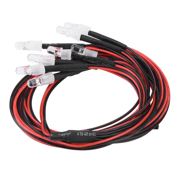 8 stk. 5 mm LED-frontlykter baklykter for RC Drift Bilmodell Tilbehør