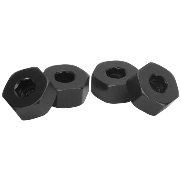 WPL D12 1/10 RC Lastbiler Sort - 4 stk 5 mm til 12 mm Hjulnav Hex Adapter