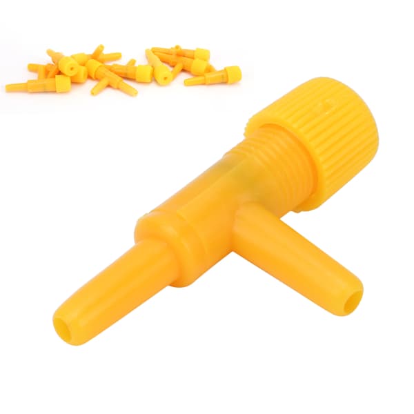 T-formet Plast 2-veis Luftventil Akvarium Luftpumpe Splitter