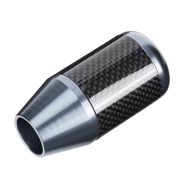 Universal Kolfiber Automatisk Växelspaksknopp Modifier Tillbehör Titanium